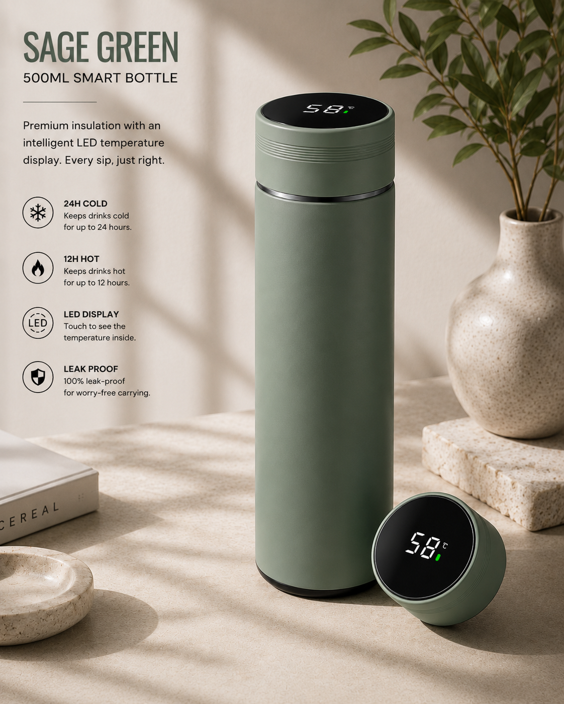 Tempra™ Smart Temperature Bottle